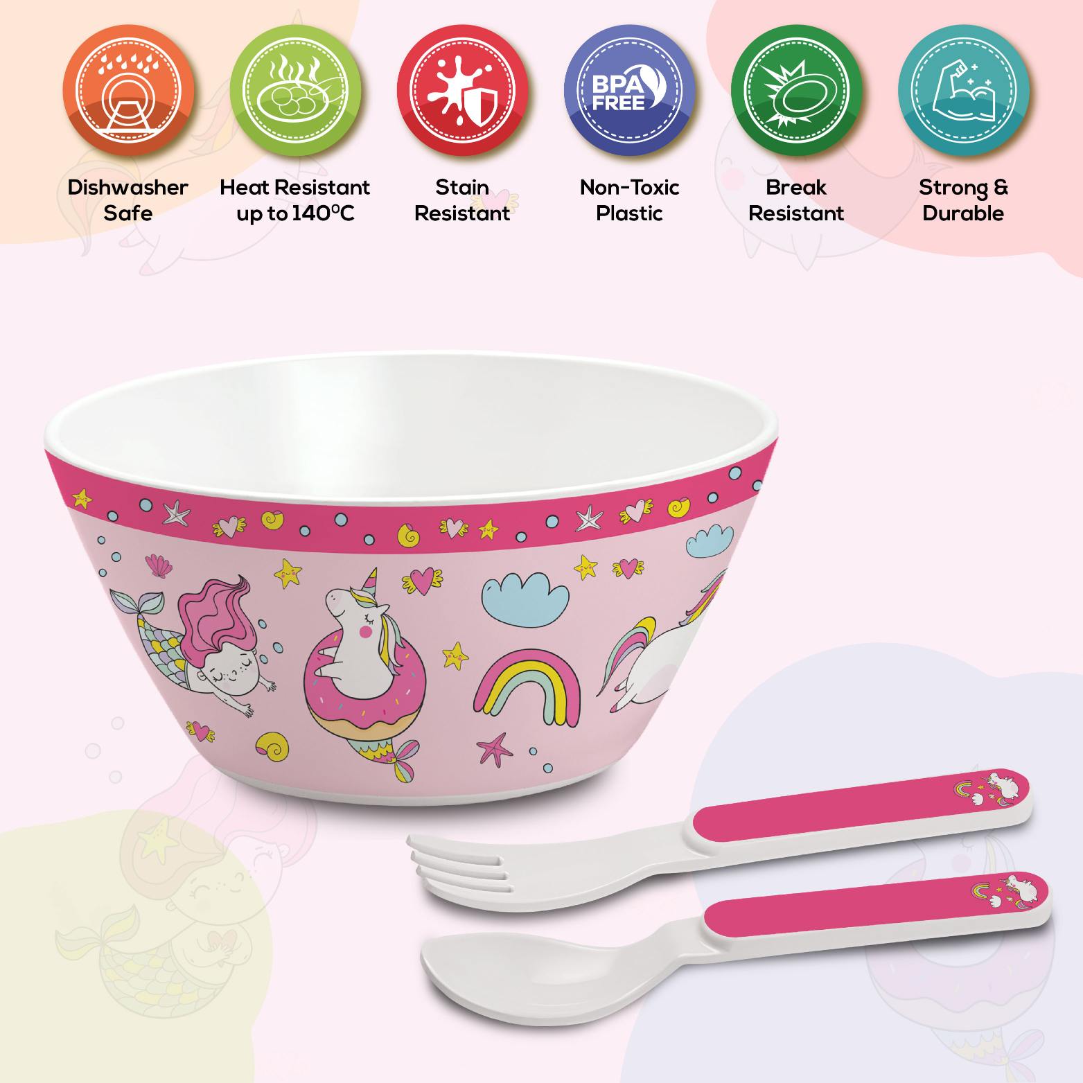 Cone Kids Melamine Bowl, Set of 3