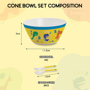 Cone Kids Melamine Bowl, Set of 3