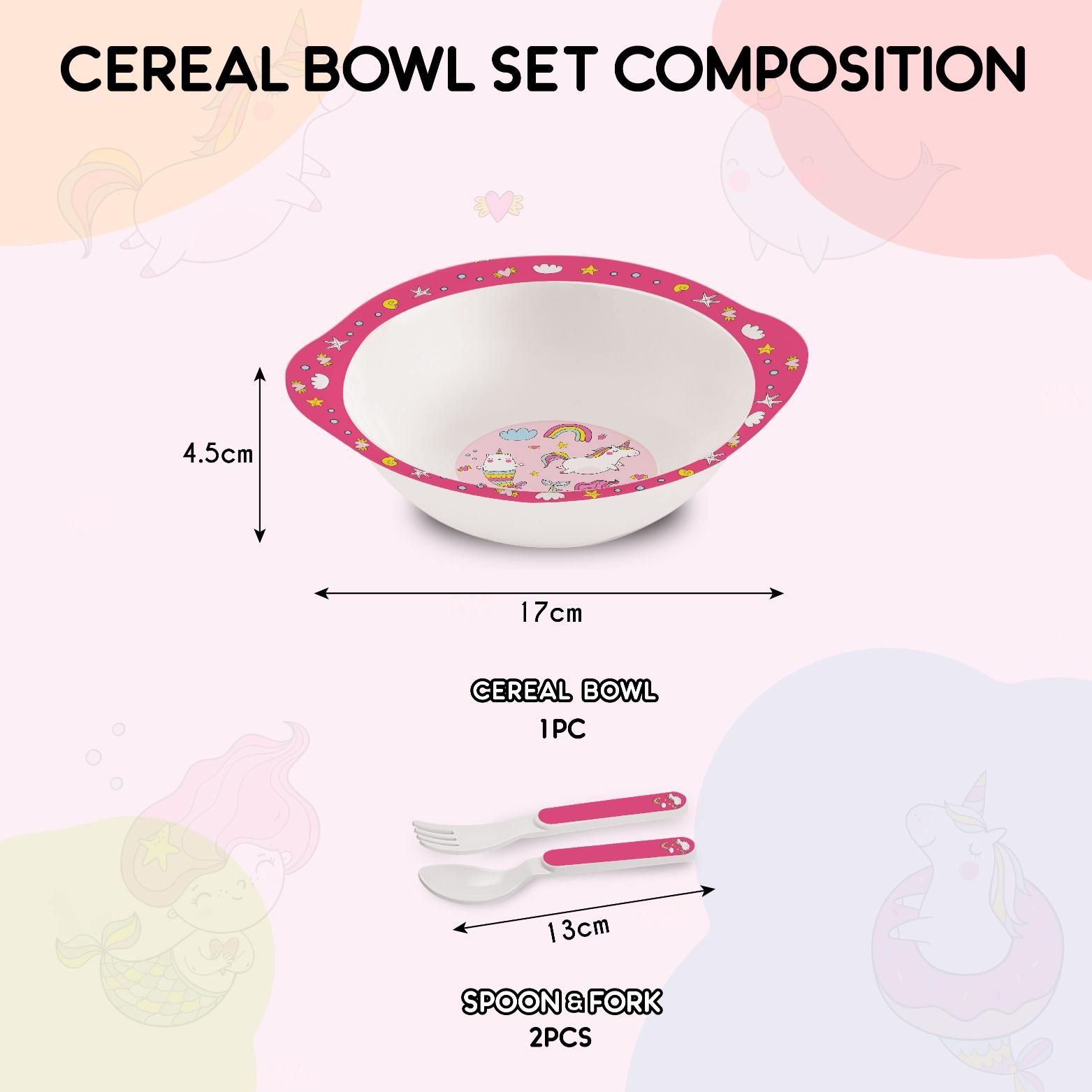 Cereal Kids Melamine Bowl, Set of 3