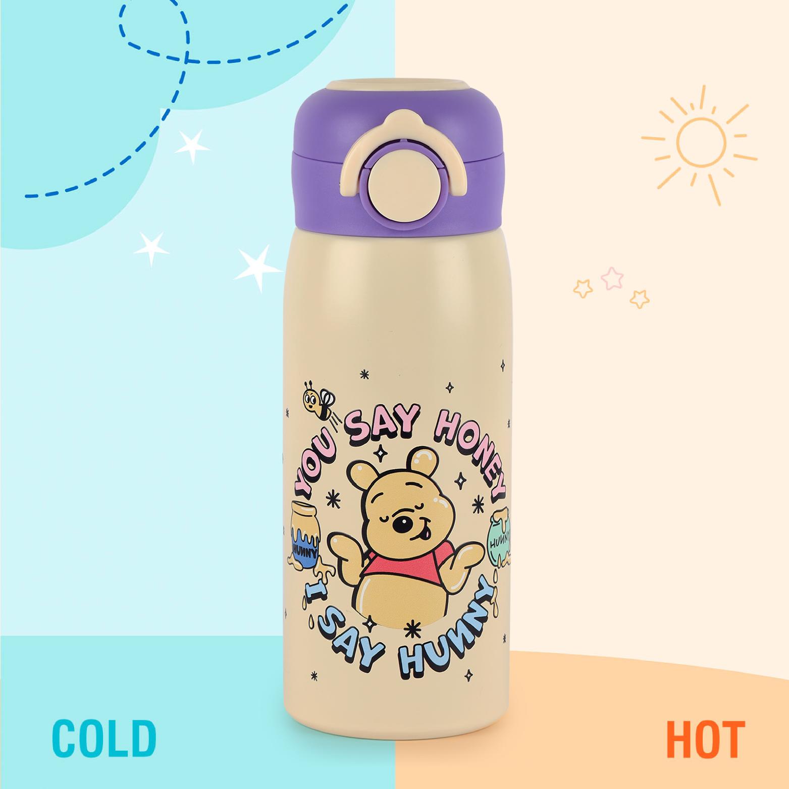 Giggle 3D Touch & Feel Designs One Click Push Thermosteel Flask, 380 ml