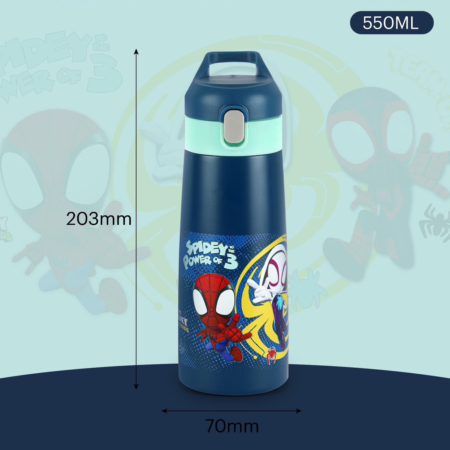 Gulp 3D Touch & Feel Designs Web Warriors, Sipper Thermosteel Flask, 490 ml