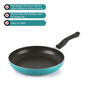 Prima Induction Base Non-Stick Kadhai with Glass Lid