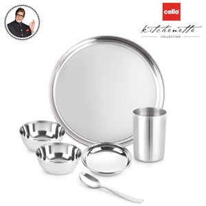 Steelox 6 Pieces Stainless Steel Dinner Set