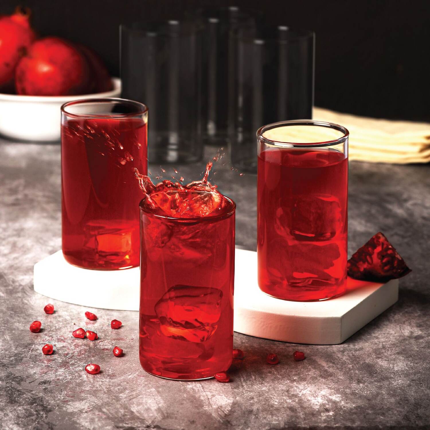 Roma Borosilicate Glass Tumblers, Set of 6