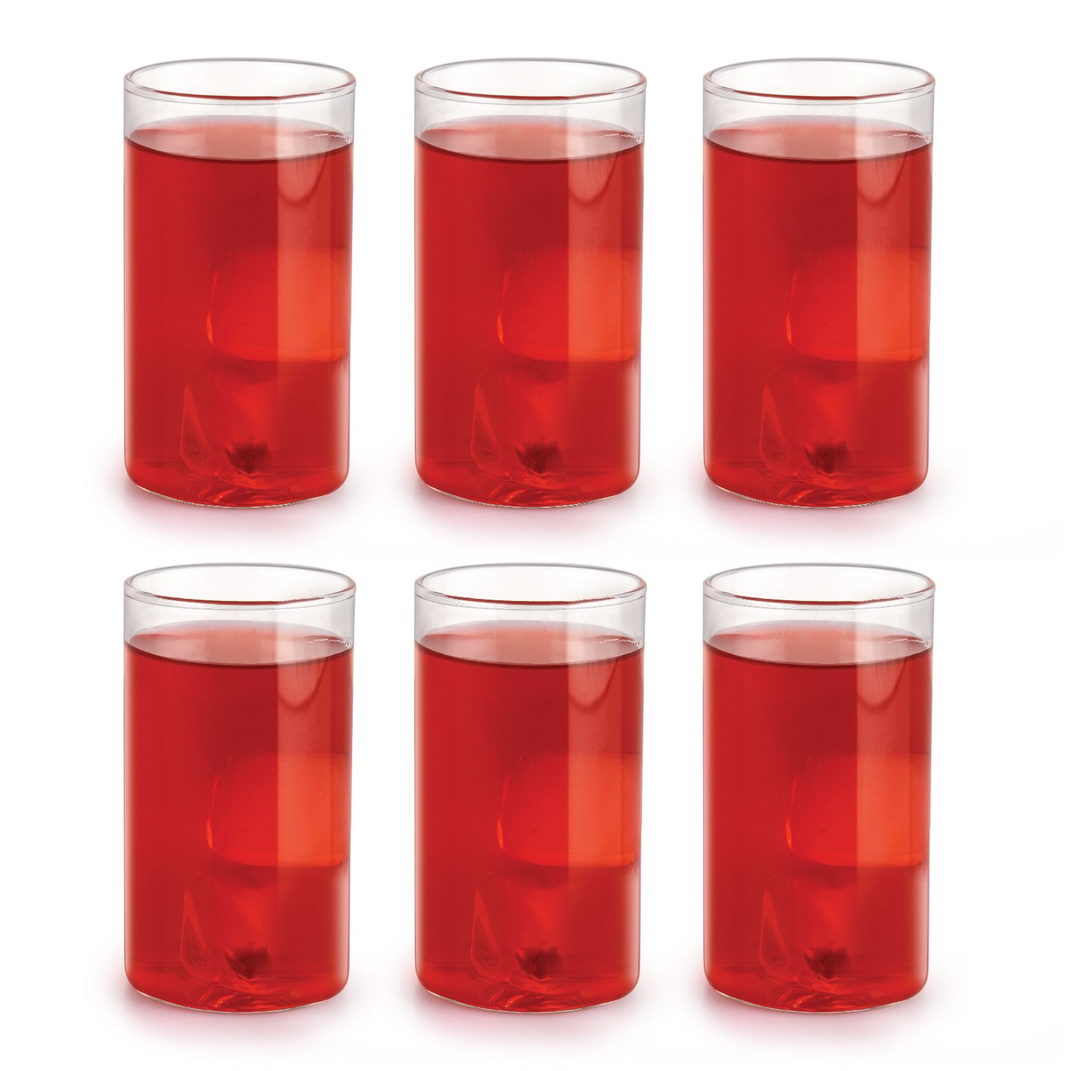 Roma Borosilicate Glass Tumblers, Set of 6