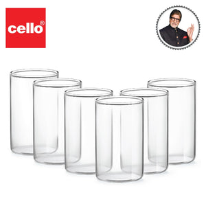 Roma Borosilicate Glass Tumblers, Set of 6