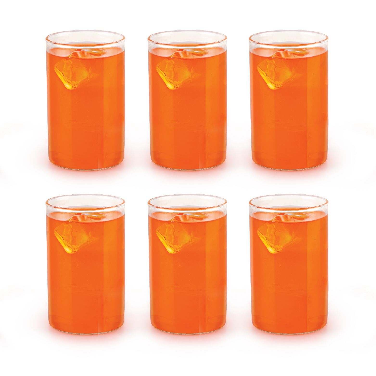 Roma Borosilicate Glass Tumblers, Set of 6