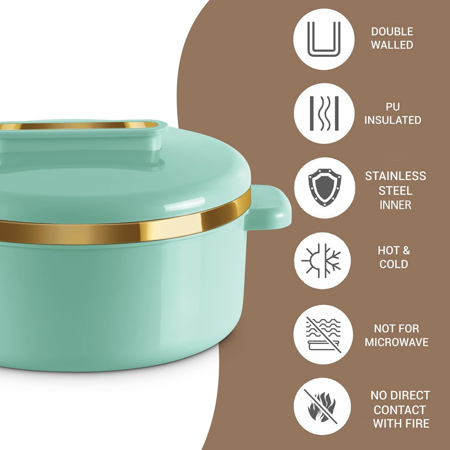 Milton Essenza  Gift Set Curve 1500 Casserole + Tuff Jug 1000 | Set of 2 Pcs