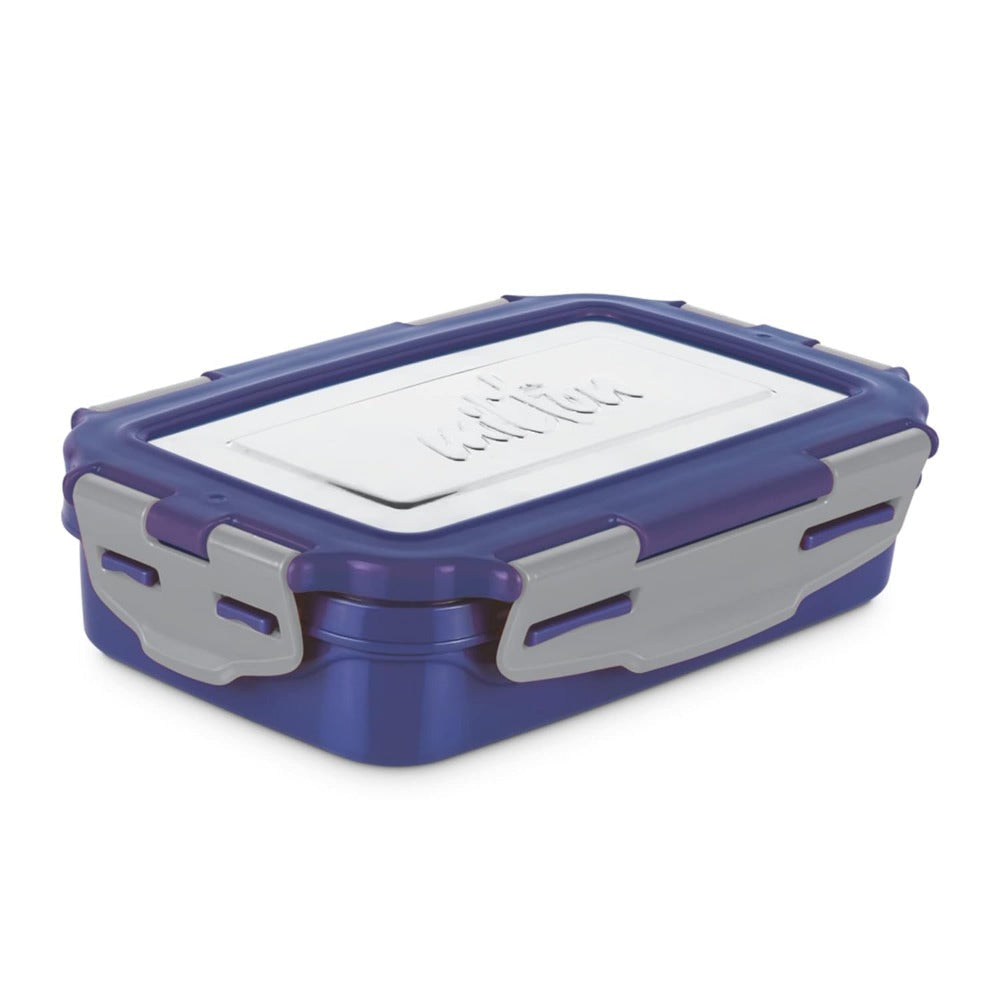 Milton Steely Super Deluxe Insulated Inner Stainless Steel Big Tiffin Box | Set of 2 Pcs