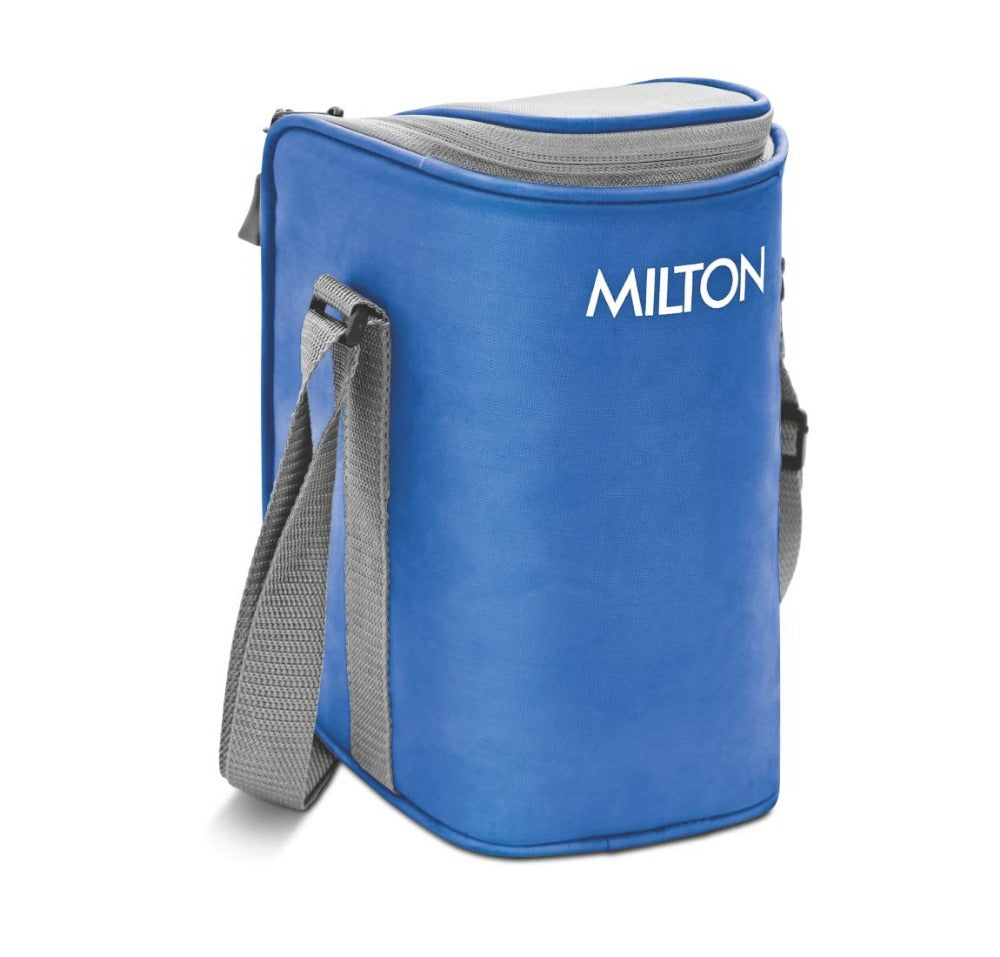 Milton Cube 4 Stainless Steel Tiffin with Jacket | 4 Stainless Steel Containers