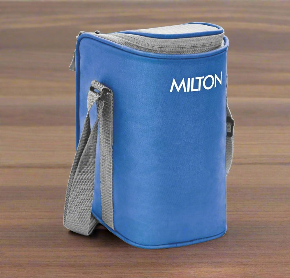 Milton Cube 4 Stainless Steel Tiffin with Jacket | 4 Stainless Steel Containers