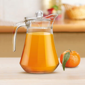 Treo by Milton Conical Fresh 1300 Glass Jug with Lid and Handle | Transparent | 1 Piece