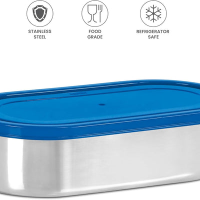 Milton Steel Slider Stainless Steel Container | 1 Pc