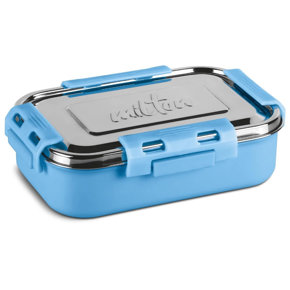 Milton Steel Flat Insulated Inner Stainless Steel Tiffin Box With Inner Container | Set of 2 Pcs