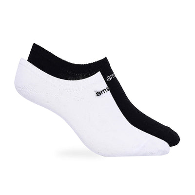 Low Cut Socks (Pack of 2) - Bright White-Black