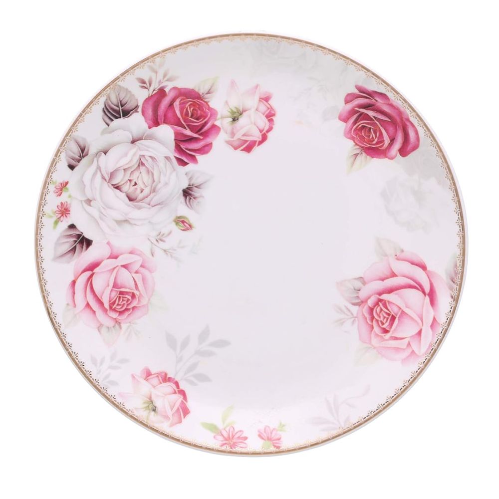 Urmi Rose Dinner Set  | Premium 22K Liquid Gold | Set of 18 Pcs