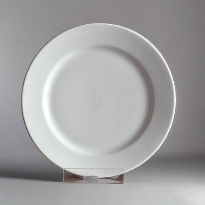 Clay Craft Ceramic Dinner Plate Georgian  | White | 1 Pc