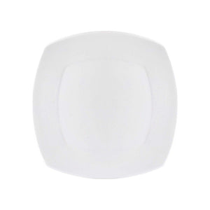 Clay Craft Ceramic Basic Dinner Plate Zen Square | White | 1 Pc