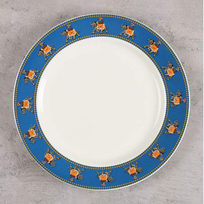 India Circus Ceramic Swirling Safari Dinner Plate | 1 Pc