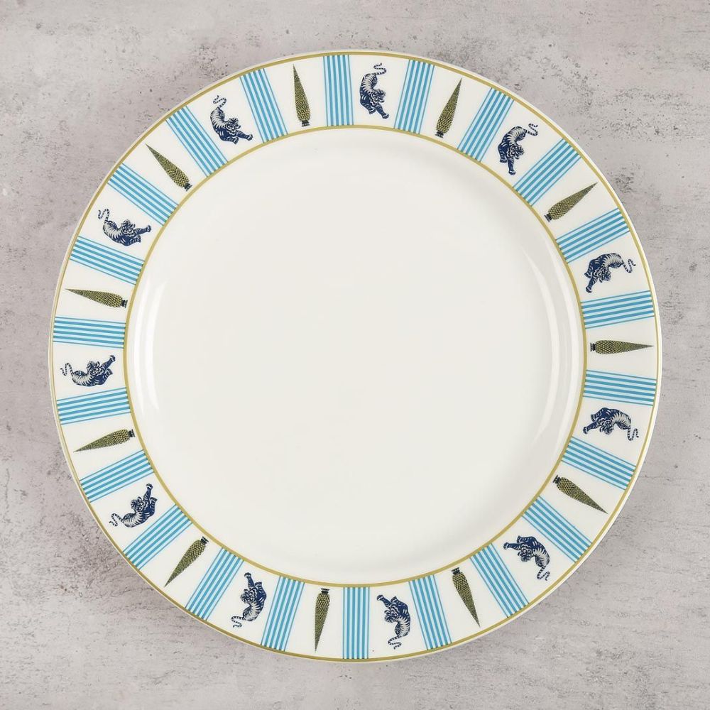 India Circus Ceramic Mystical Gardens Dinner Plate | 1 Pc