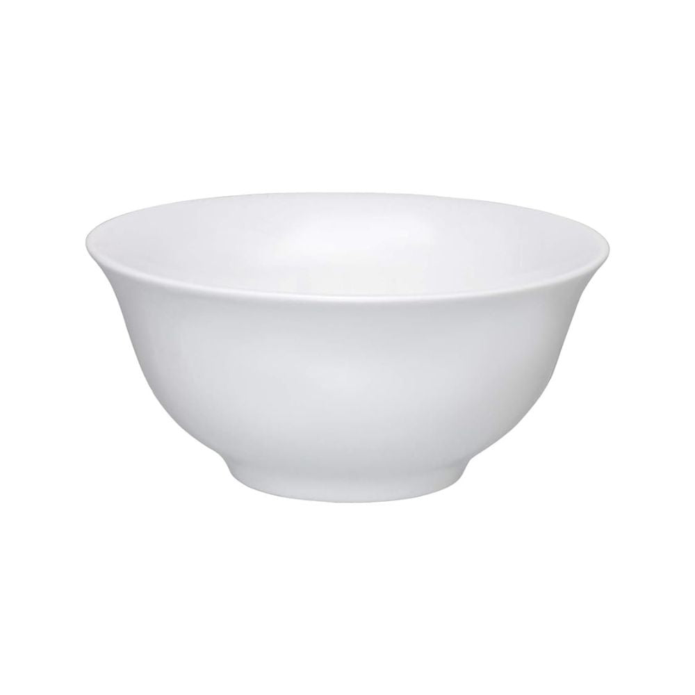 Clay Craft Ceramic Multipurpose Asian Bowl Set | White | Set of 3 Pcs