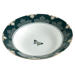 India Circus Nature's Bloom Pasta Plate | Premium 22K Liquid Gold | Set of 2 Pcs