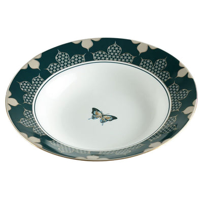 India Circus Nature's Bloom Pasta Plate | Premium 22K Liquid Gold | Set of 2 Pcs
