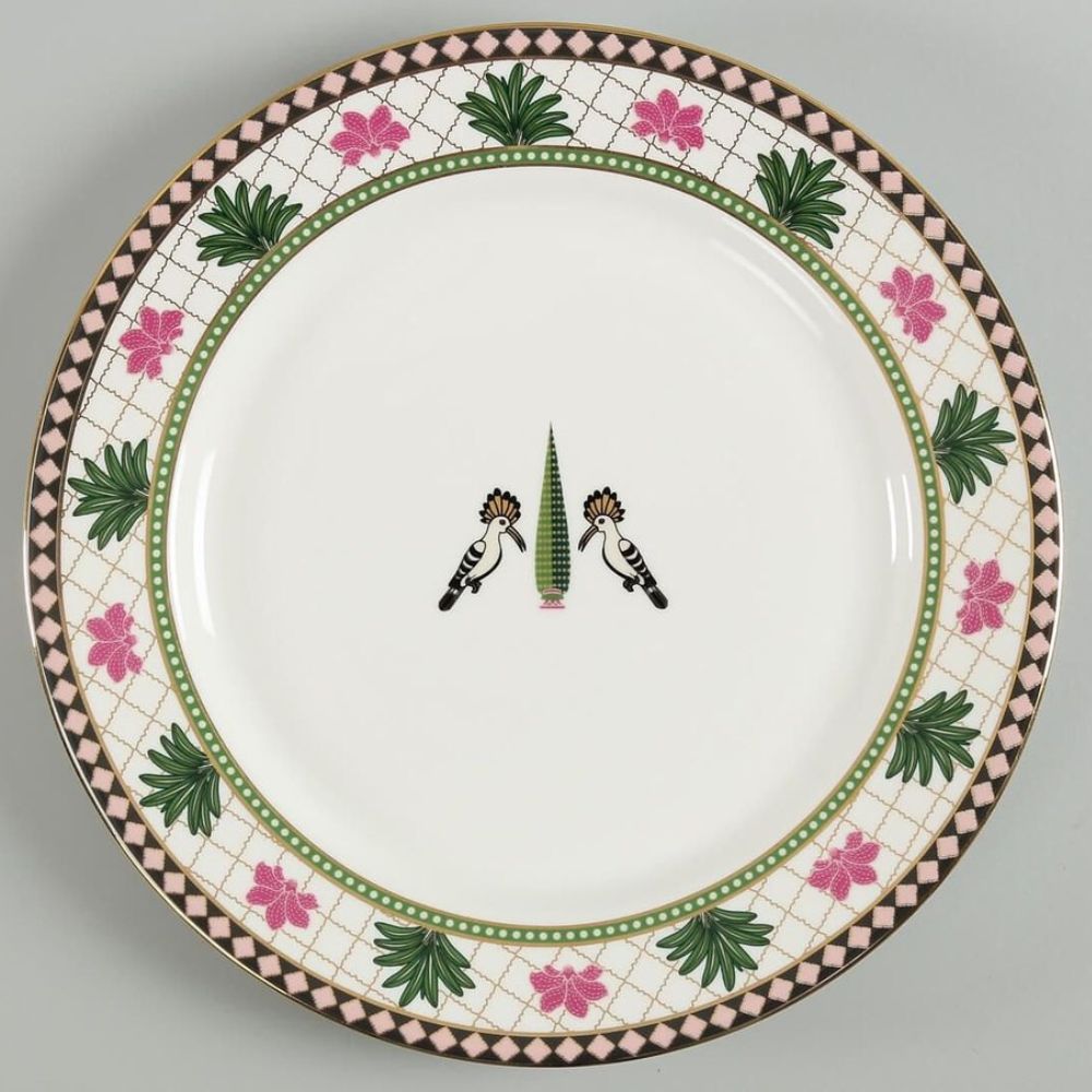 India Circus Cacatua Galerita's Realm Dinner Set | Premium 22K Liquid Gold | Set of 20 Pcs