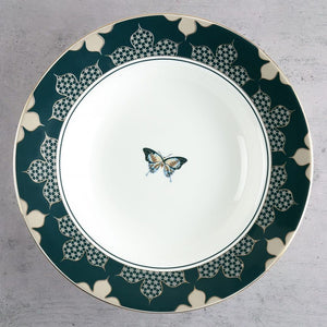 India Circus Nature's Bloom Pasta Plate | Premium 22K Liquid Gold | Set of 2 Pcs