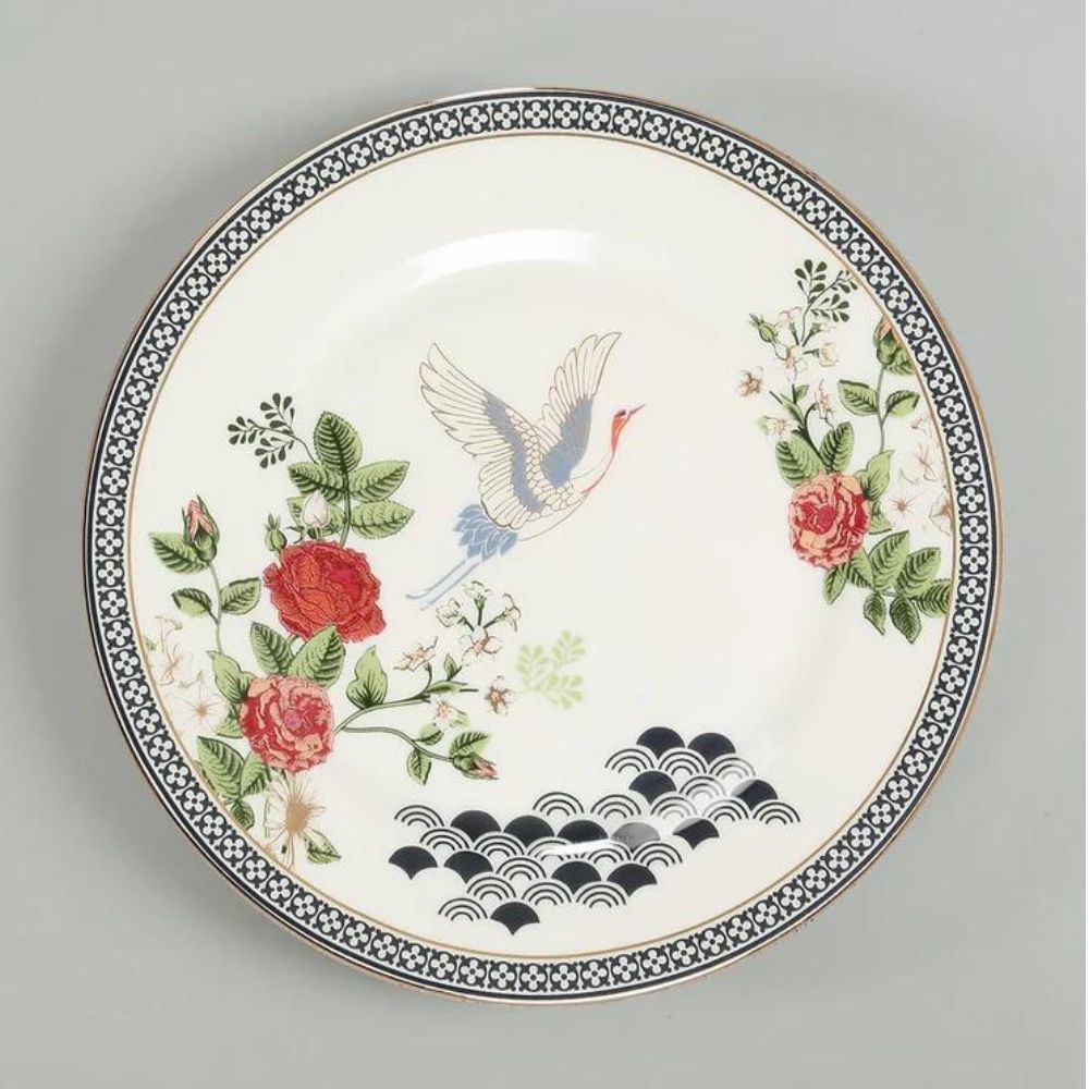 India Circus Gruidae's Trance Dinner Set | Premium 22K Liquid Gold | Set of 20 Pcs