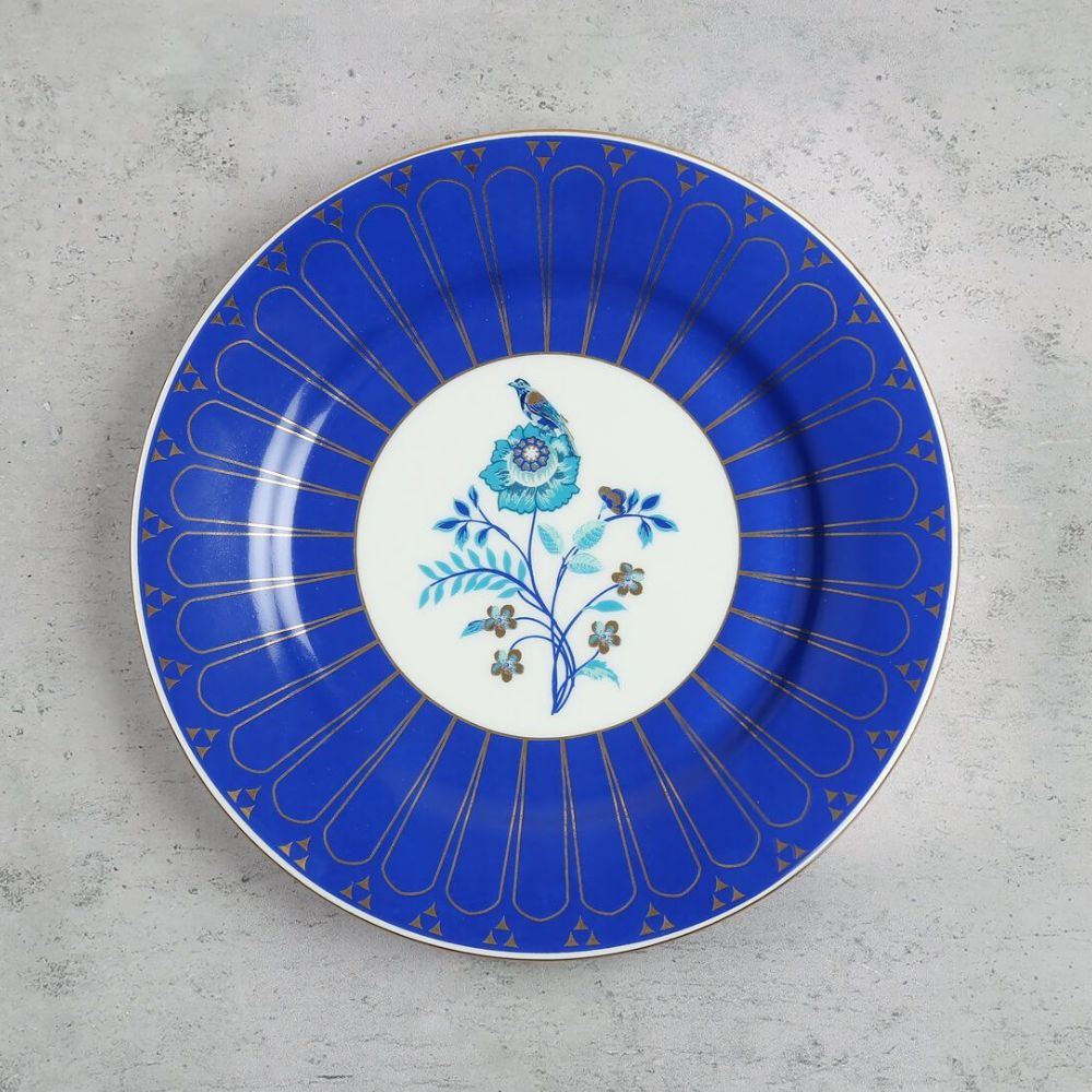 India Circus Botanical Elegance Dinner Set | Premium 22K Liquid Gold | Set of 20 Pcs