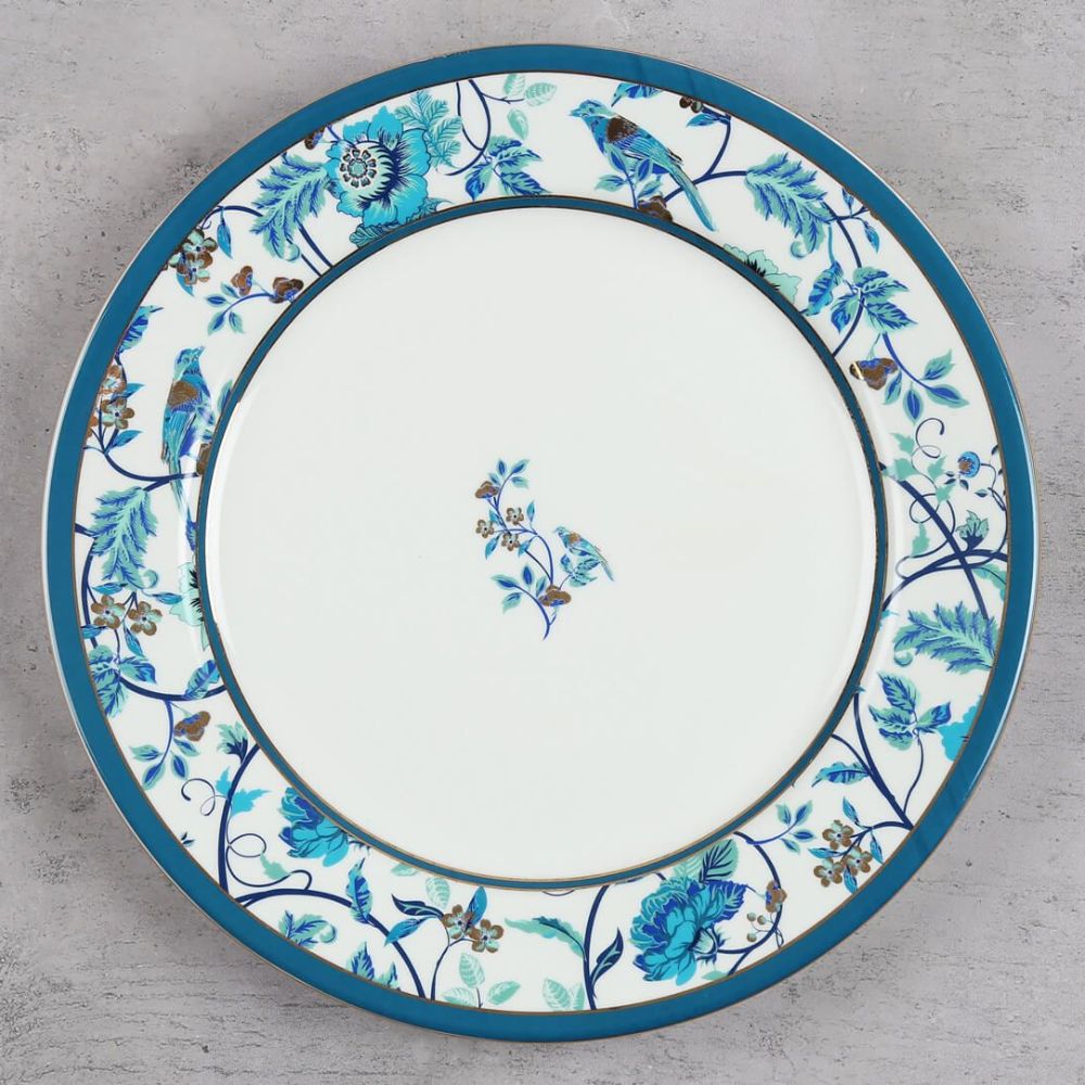 India Circus Botanical Elegance Dinner Set | Premium 22K Liquid Gold | Set of 20 Pcs