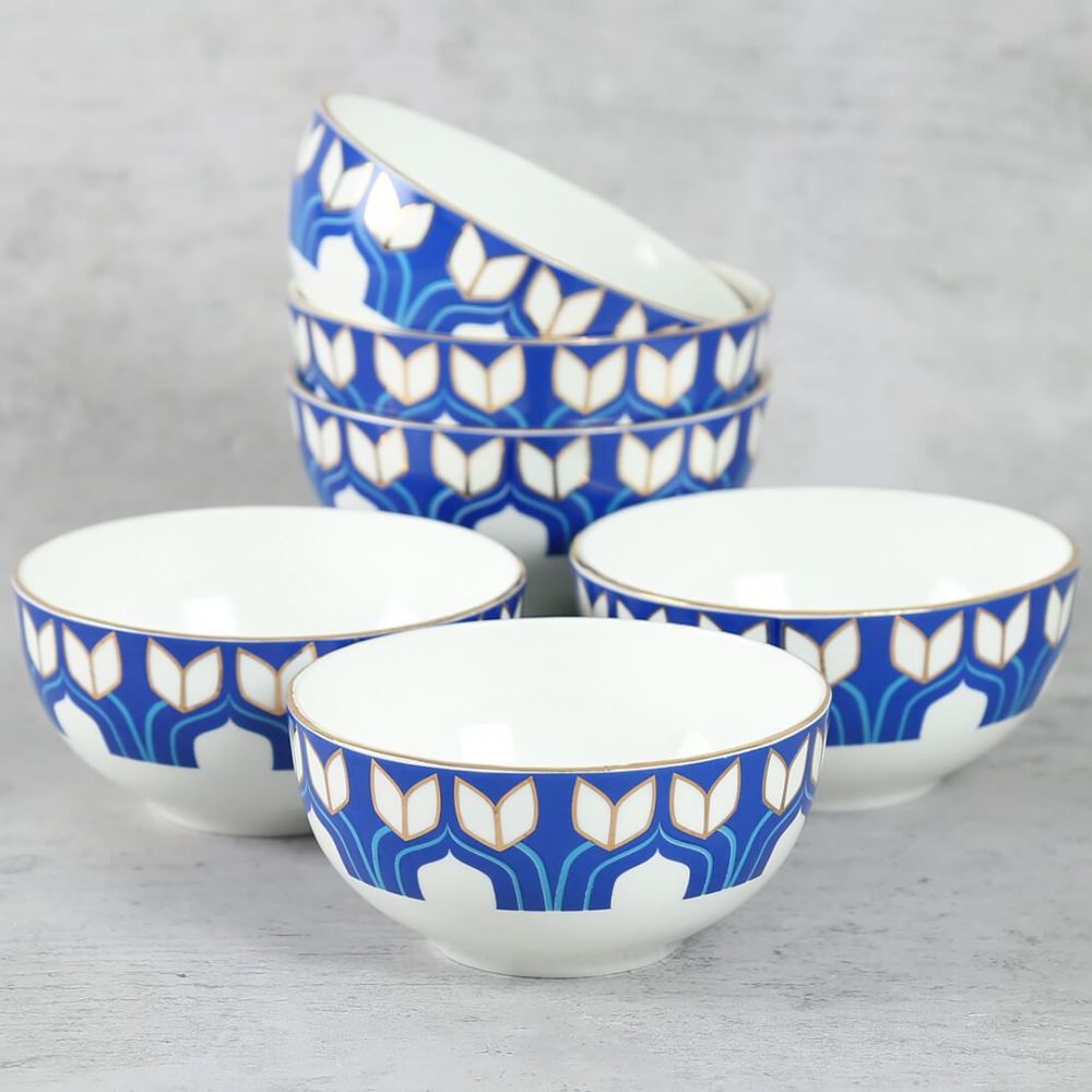 India Circus Botanical Elegance Dinner Set | Premium 22K Liquid Gold | Set of 20 Pcs