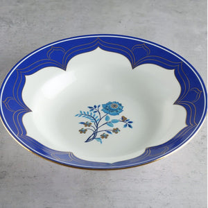 India Circus Botanical Elegance Pasta Plate Set | Premium 22K Liquid Gold | Set of 2 Pcs