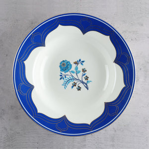 India Circus Botanical Elegance Pasta Plate Set | Premium 22K Liquid Gold | Set of 2 Pcs