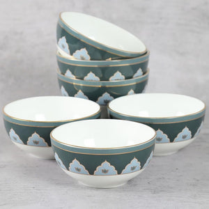 India Circus Gardenia Dreams Dinner Set  | Premium 22K Liquid Gold | Set of 20 Pcs