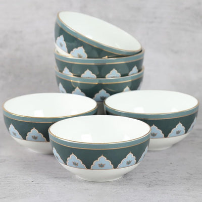 India Circus Gardenia Dreams Dinner Set  | Premium 22K Liquid Gold | Set of 20 Pcs