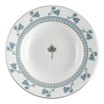 India Circus Gardenia Dreams Pasta Plate Set | Premium 22K Liquid Gold | Set of 2 Pcs