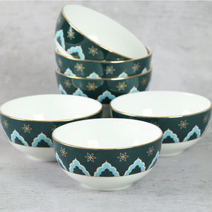 India Circus Nature's Bloom Dinner Set  | Premium 22K Liquid Gold | Set of 20 Pcs
