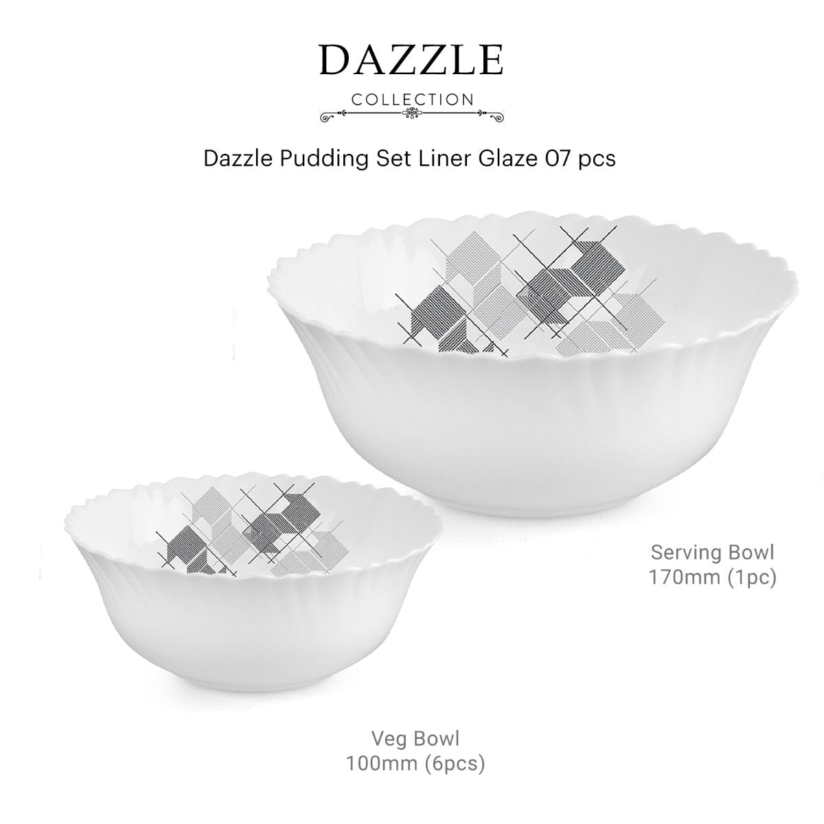 Dazzle Series Pudding Gift Set, 7 Pieces