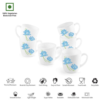 Imperial Neelkamal Ricca Mugs, 6 Pieces