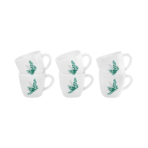 Imperial Aqua Leaves 6 Pieces Vogue Mug