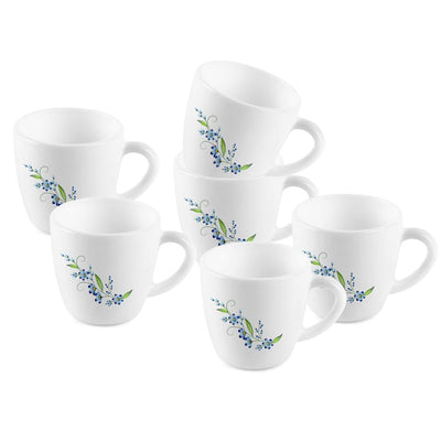Imperial Blue Creeper Ricca Mugs, 6 Pieces