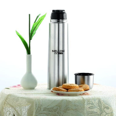 Nelcon Insulated Stainless Steel 1000 ML Bottle Hydra Flask | Silver | 1 Pc