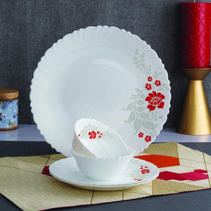 Dazzle Series 18 Pieces Opalware Dinner Set for Family of 6