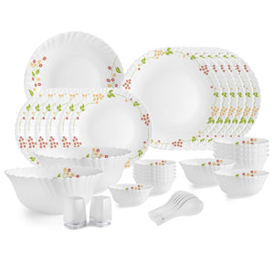 Dazzle Series 35 Pieces Opalware Dinner Set for Family of 6