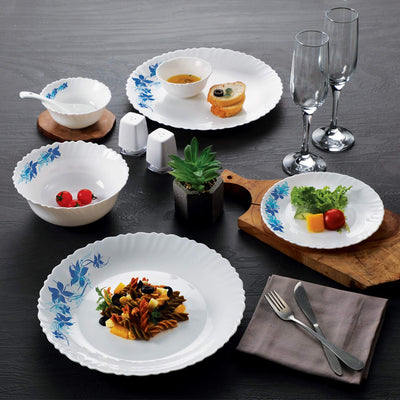 Dazzle Series 35 Pieces Opalware Dinner Set for Family of 6