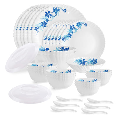 Dazzle Series 35 Pieces Opalware Dinner Set for Family of 6