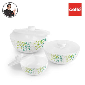 Royale Series Mixing bowls with lid Gift Set, 3 Pieces