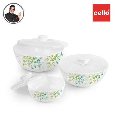 Royale Series Mixing bowls with lid Gift Set, 3 Pieces
